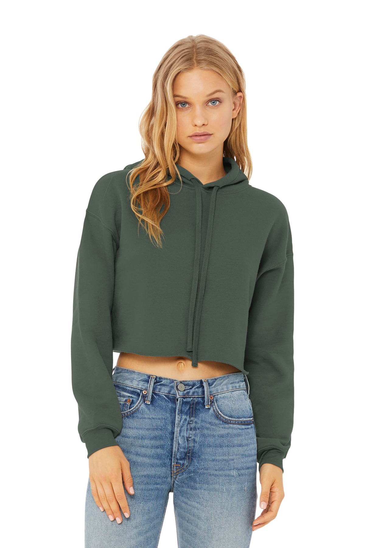 BELLA+CANVAS Women's Sponge Fleece Cropped Fleece Hoodie. BC7502 34