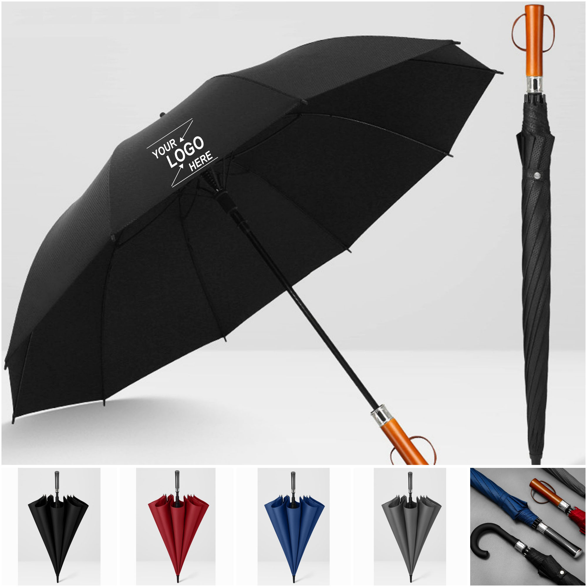 Windproof Automatic Golf Umbrella