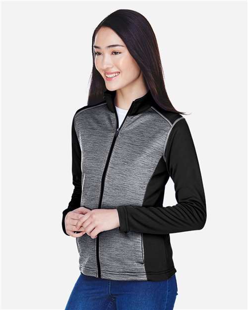 Women's Newbury Colorblock Mélange Fleece Full-Zip Jacket - DG796W 22