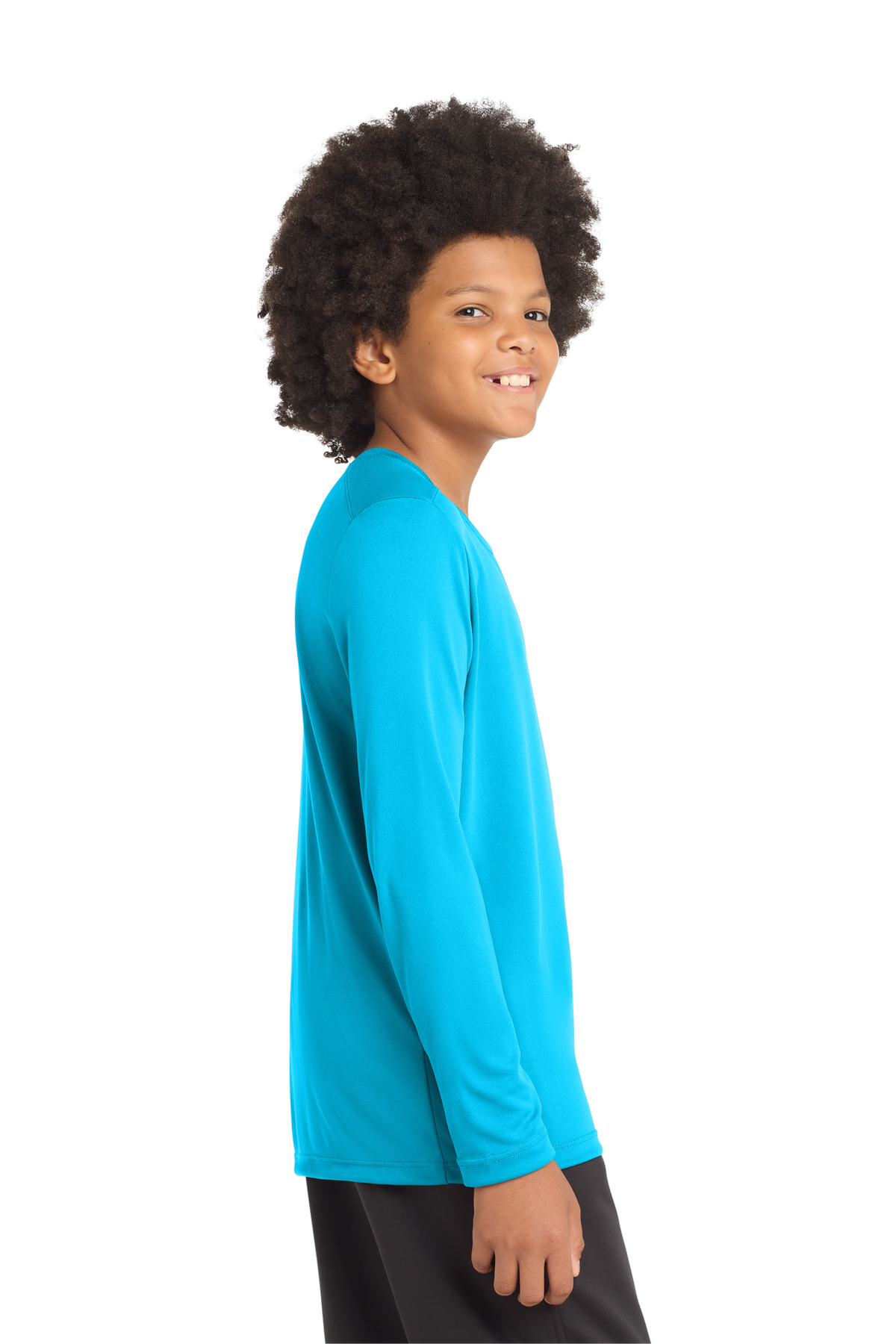 Sport-Tek Youth Posi-UV Pro Long Sleeve Tee. YST420LS 45