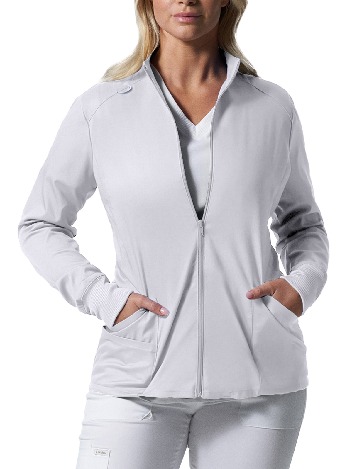 Landau - ProFlex - Women's Three-Pocket Mock Neck Zip-Front Jacket 21