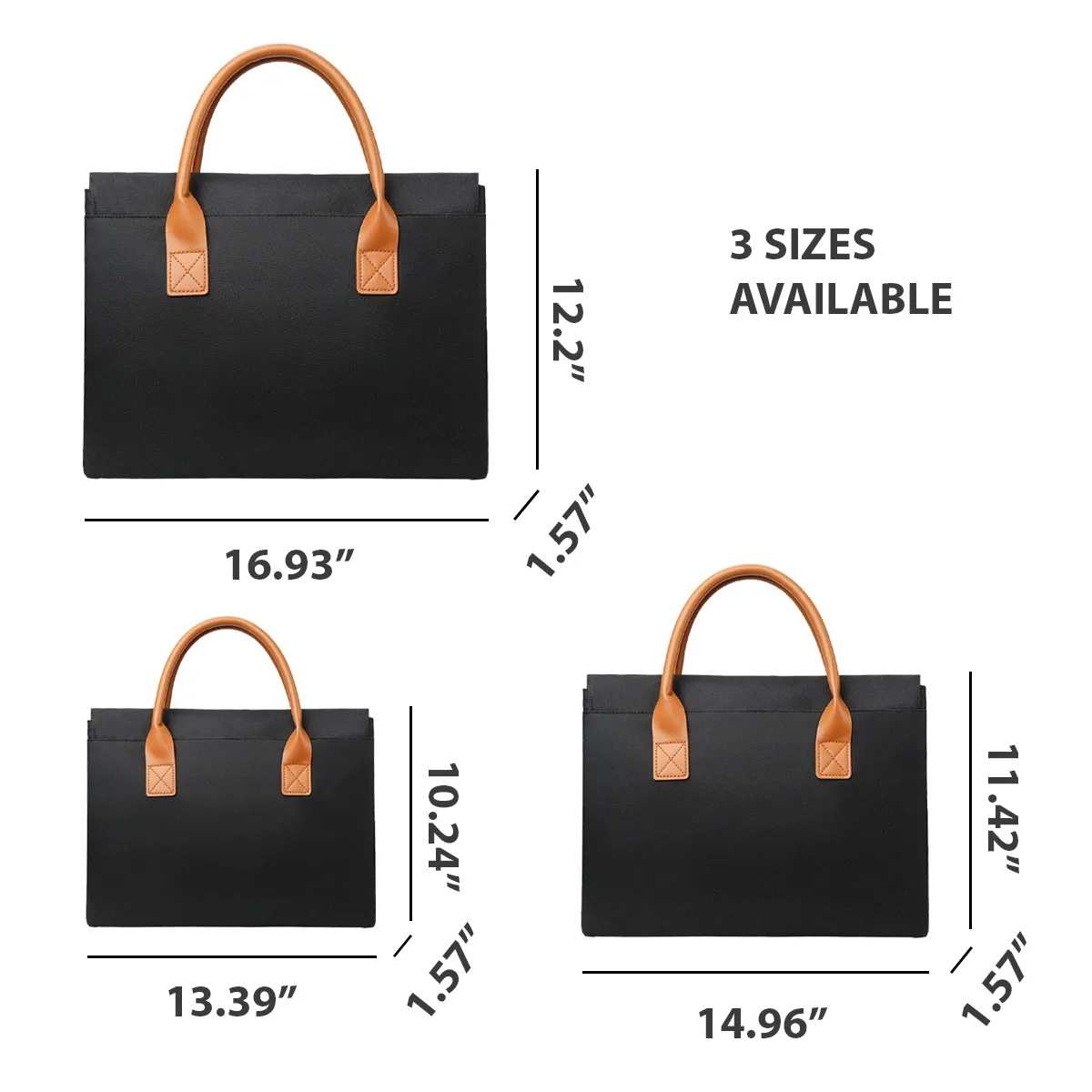 Protective Multifunctional Briefcase Bag w/Magnetic Closure 6