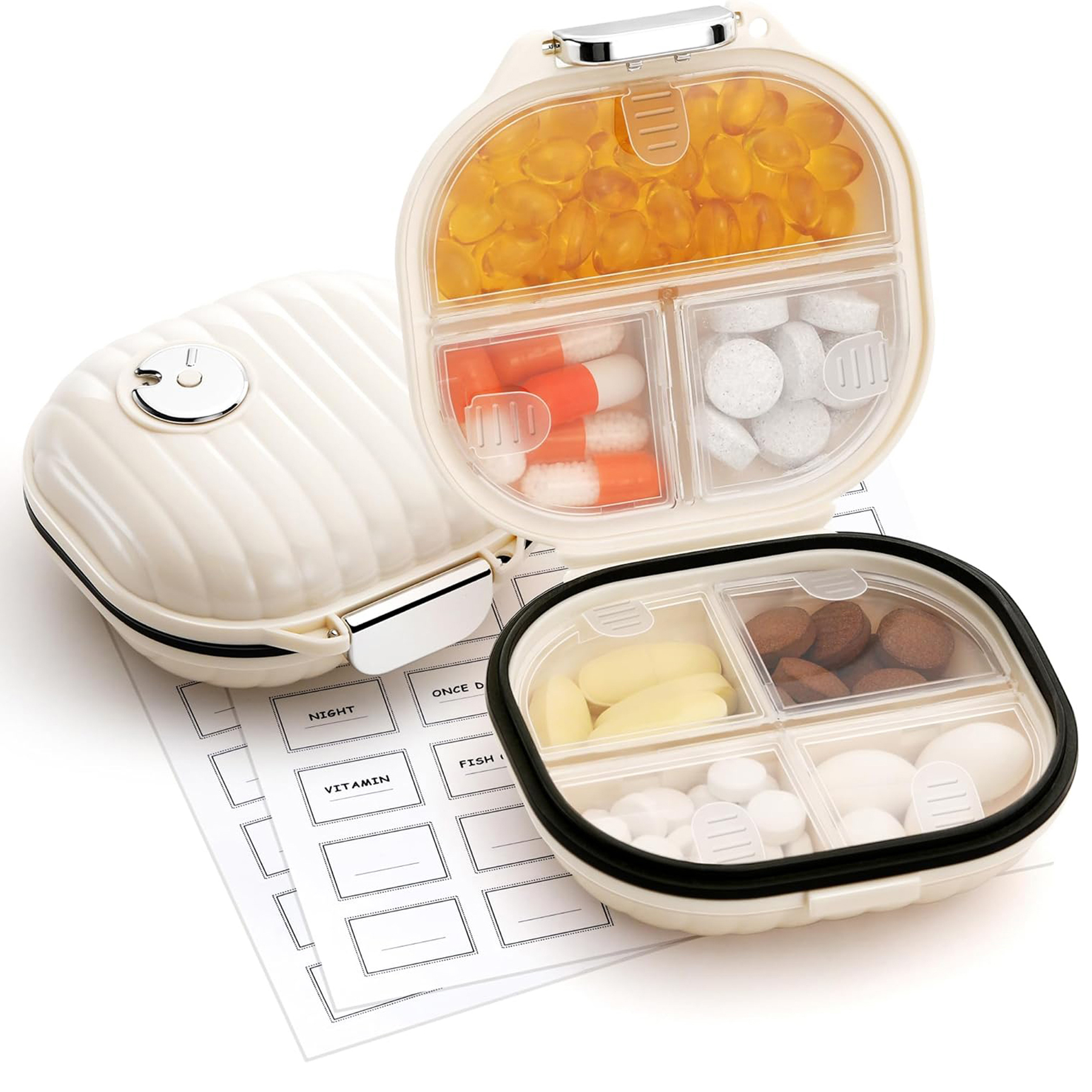 Compact Weekly Travel Pill Organizer 2