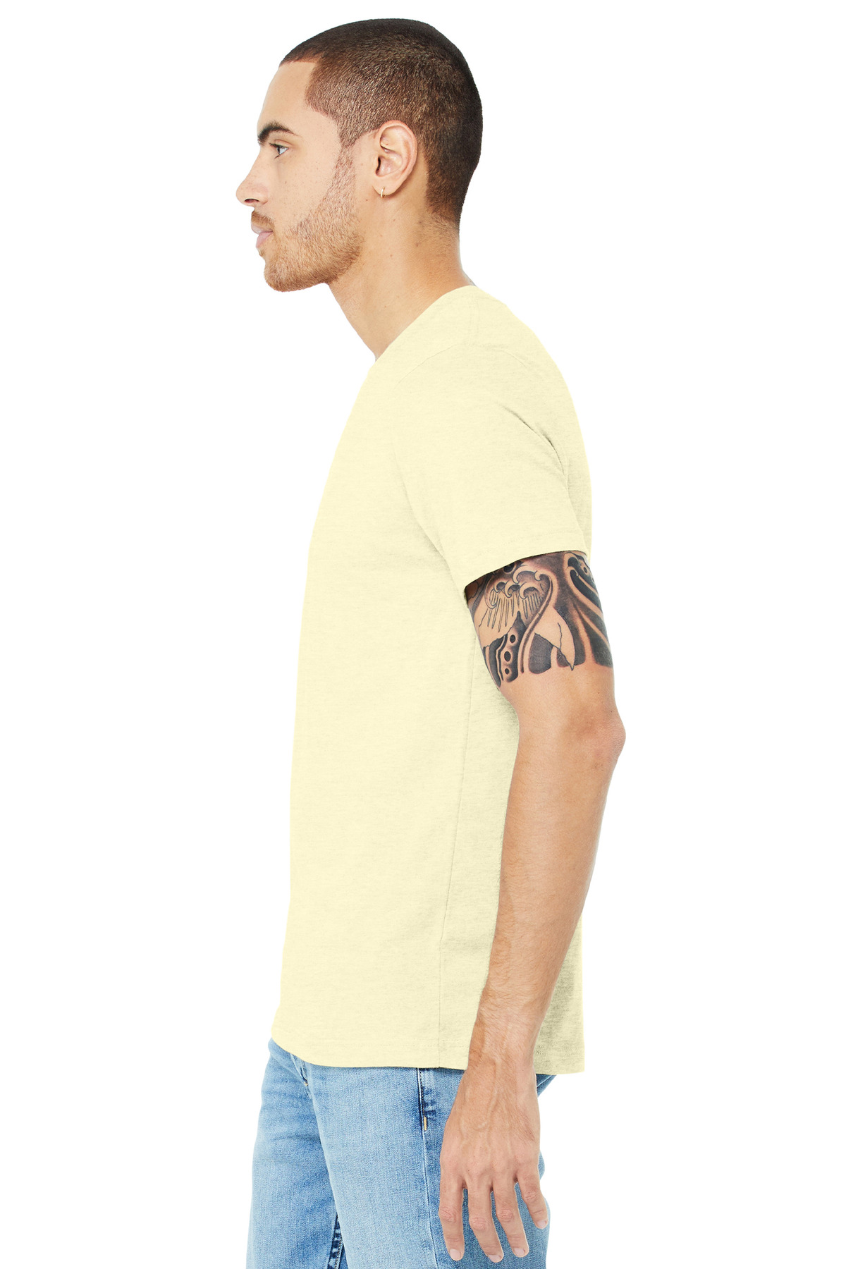 BELLA+CANVAS Unisex Heather CVC Short Sleeve Tee. BC3001CVC 424