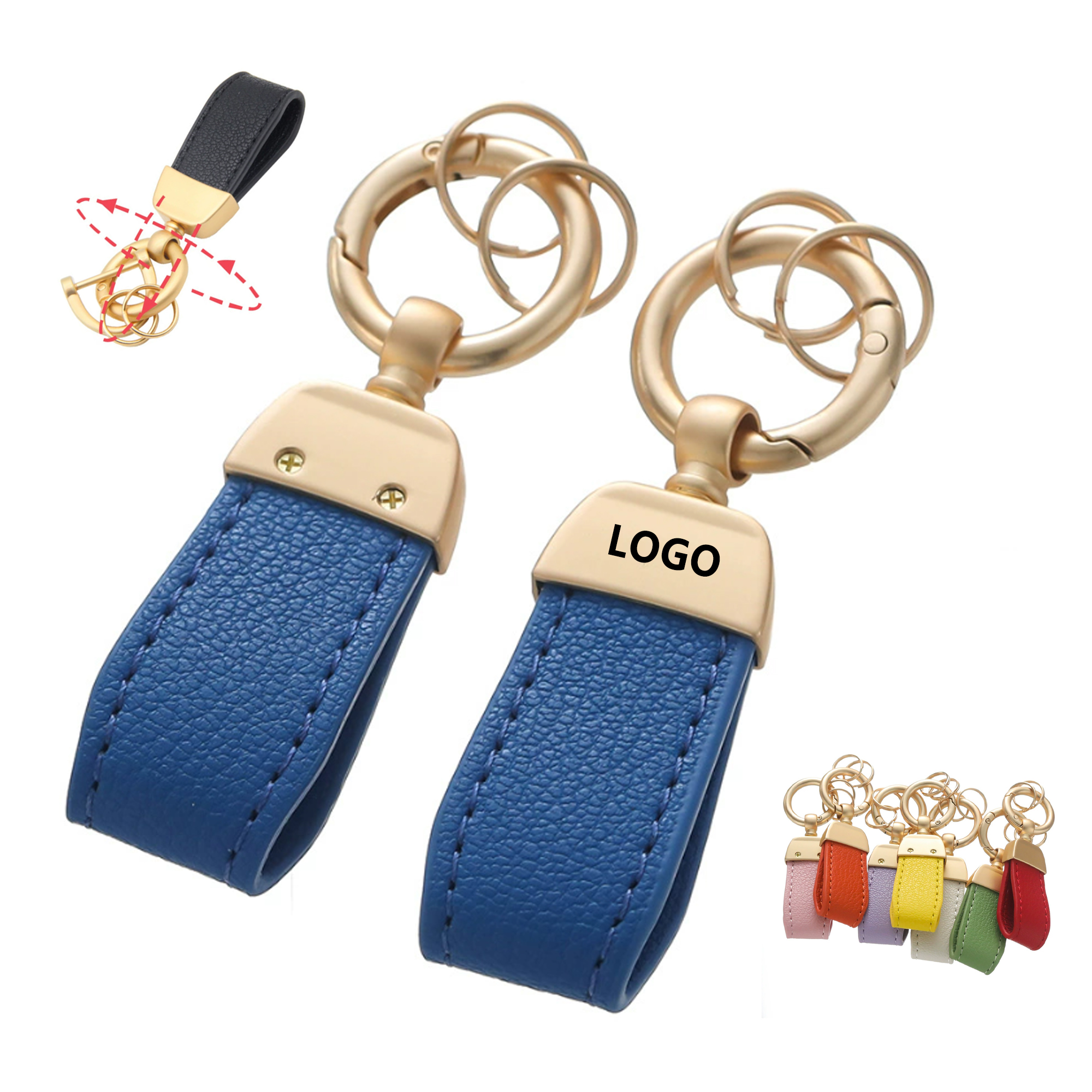 Car Leather Keychain 2