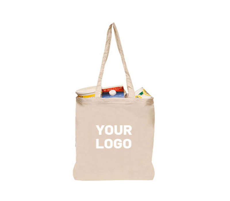 Natural Cotton Fiber Tote Bag, custom tote bag with logo imprint 2