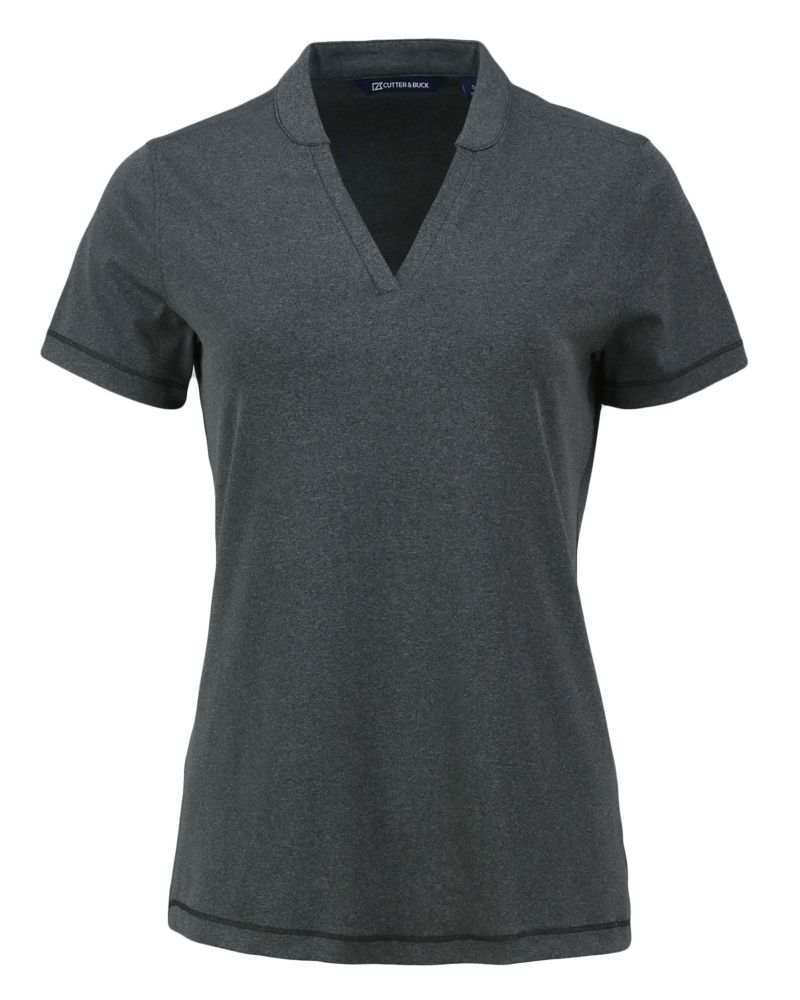 Cutter & Buck Forge Recycled Four-Way Stretch Heathered Womens Blade Top 3