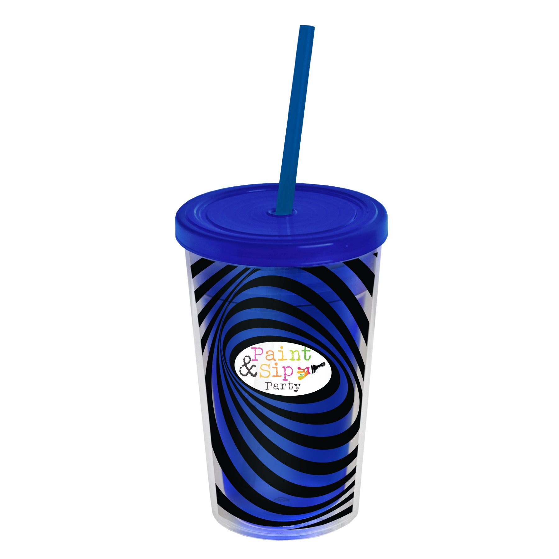 16 oz. Transparent Sentinel Tumbler with Clear Full Color insert 5