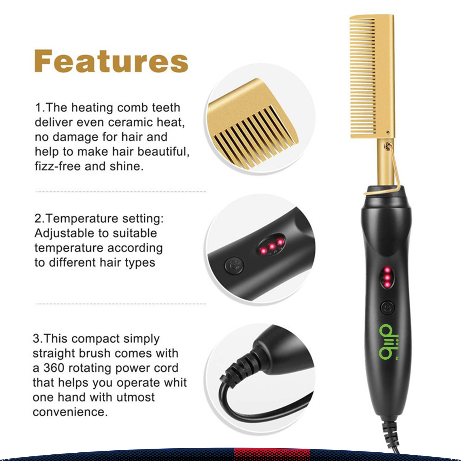 Takun Electric Hot Comb 4
