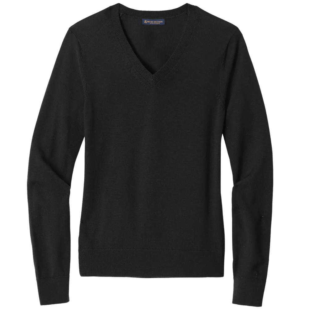 Brooks Brothers (R) Women's Washable Merino V-Neck Sweater 1