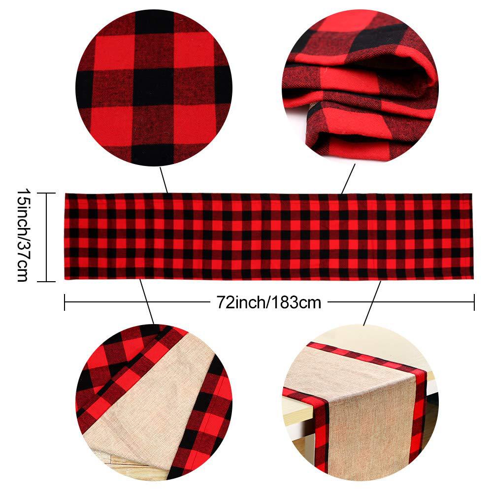 Christmas Plaid Rectangle Tablecloth 2