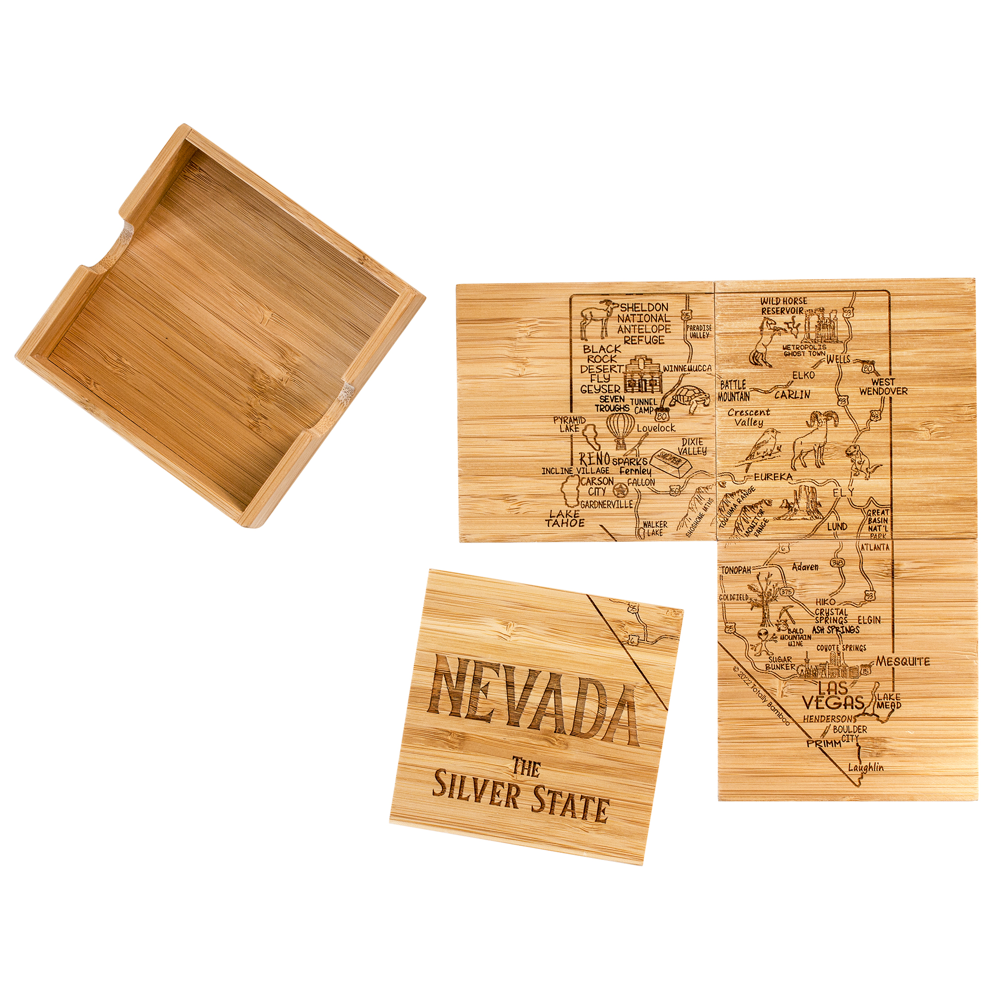 Nevada Puzzle Coaster Set 9