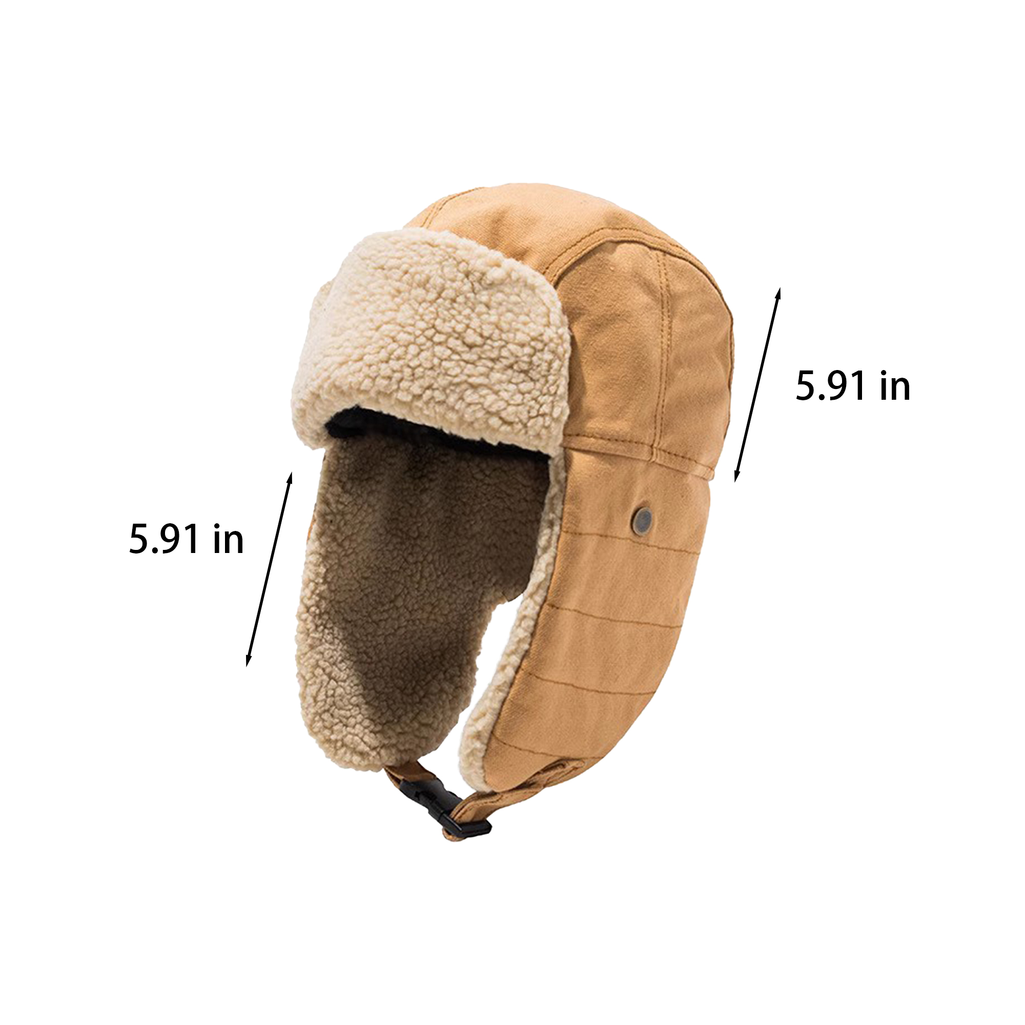 Cotton Insulated Winter Hat With Ear Flaps 3
