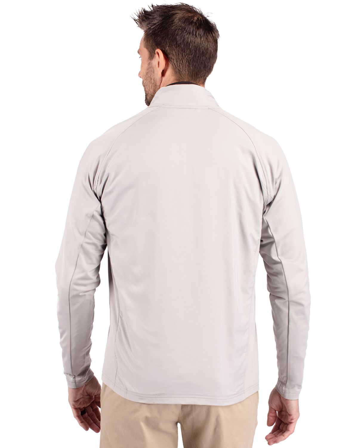 Cutter & Buck Adapt Recycled Soft Knit Stretch Mens Hybrid Full Zip Jacket 9