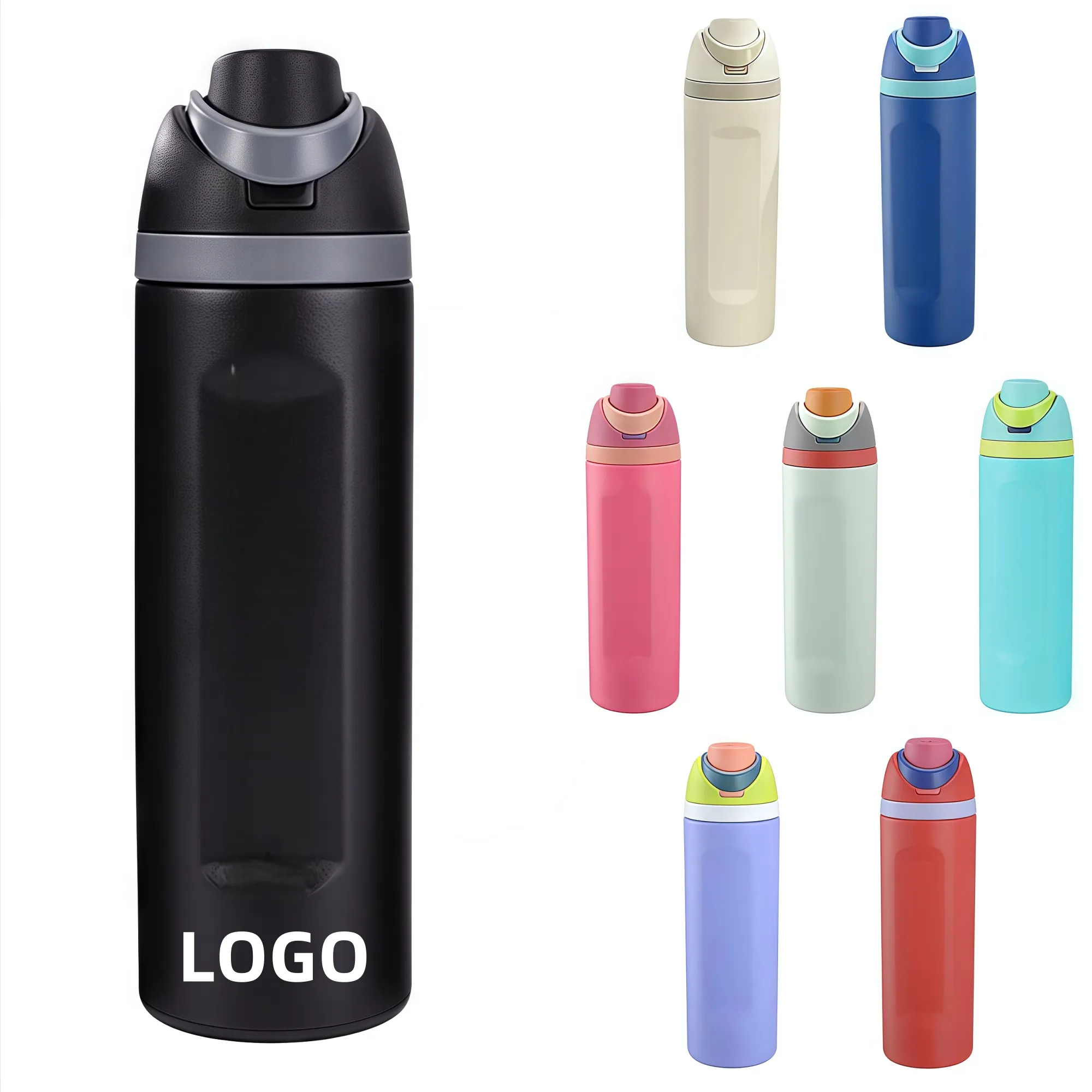 12oz Insulated Stainless Steel Water Bottle with Straw 7