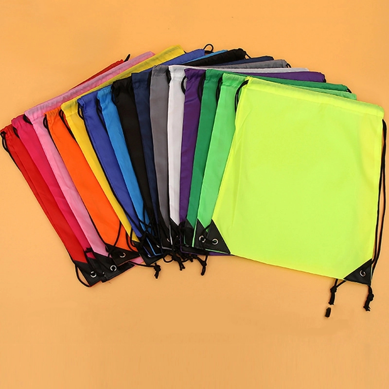 Custom Gym Drawstring Backpack & Sport Storage Polyester Bag 4