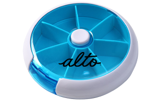 Round Push Button Pill Box 4