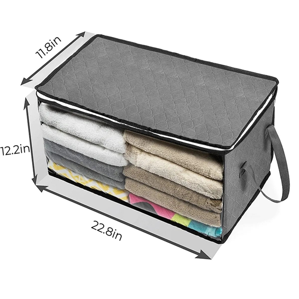 Foldable Blanket Clothes Storage Bags Containers Bedroom 2