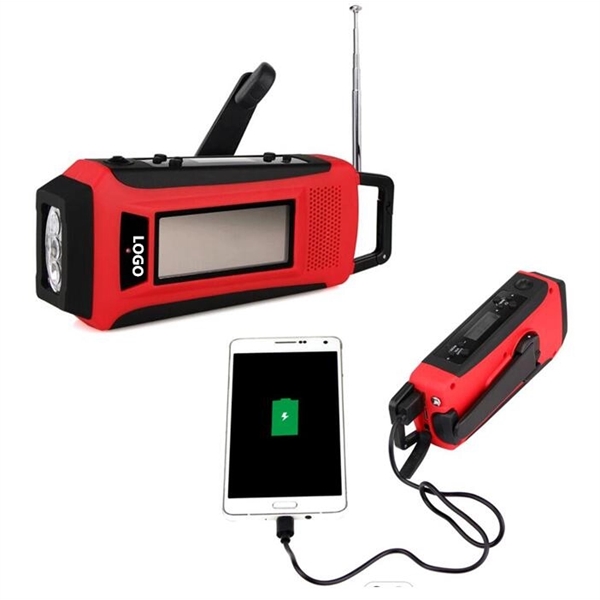 Solar Hand Crank NOAA Weather Radio