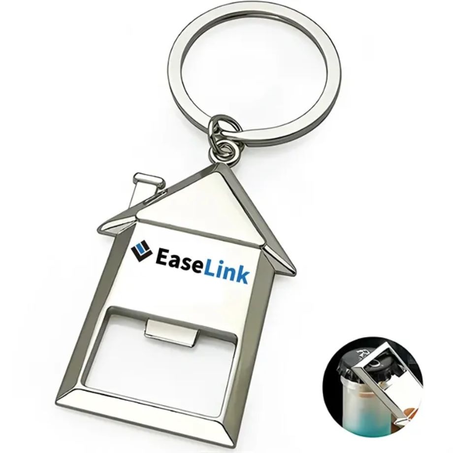 House Keychain with Bottle Opener 1