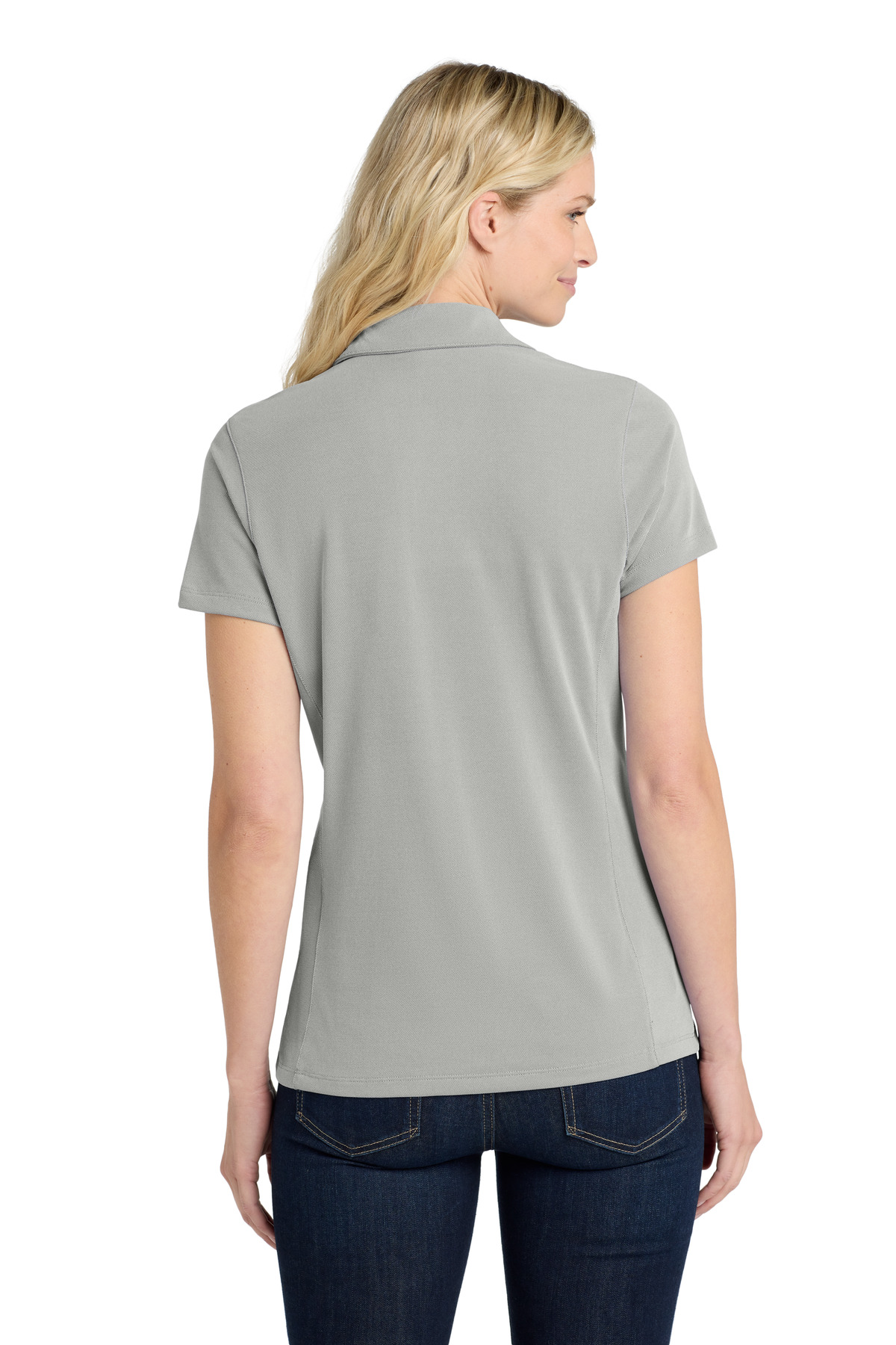 Port Authority Women's Poly Oxford Pique Polo. LK582 2