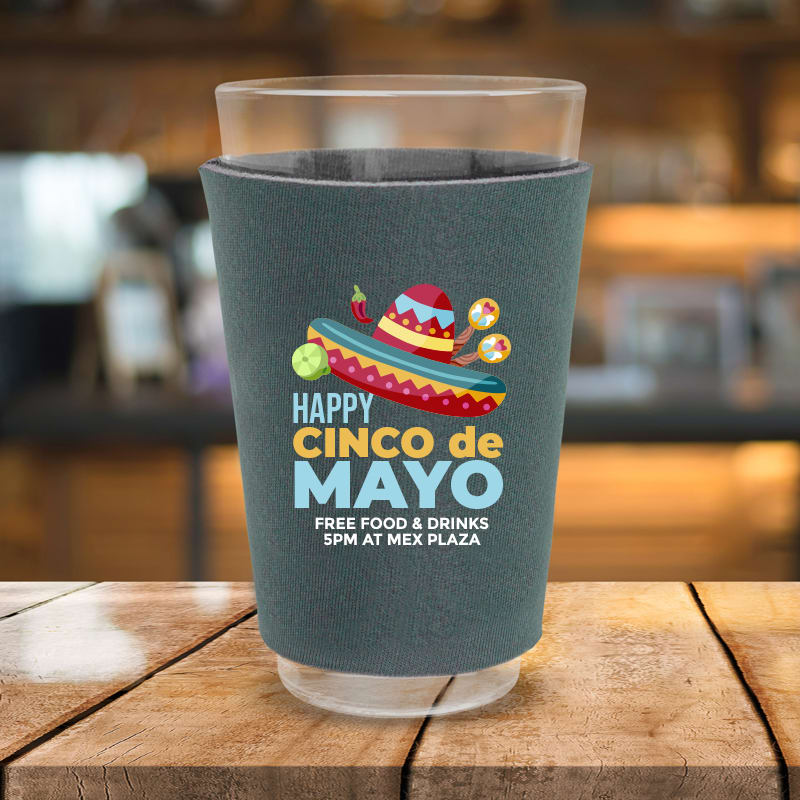 Full Color Foam Pint Glass Sleeves 17
