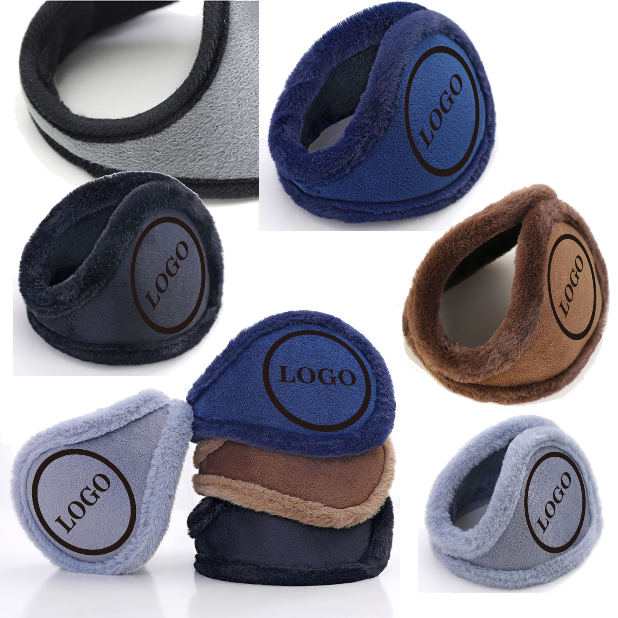 MOQ100 Edge-Protected Warm Winter-Style Earmuffs 1