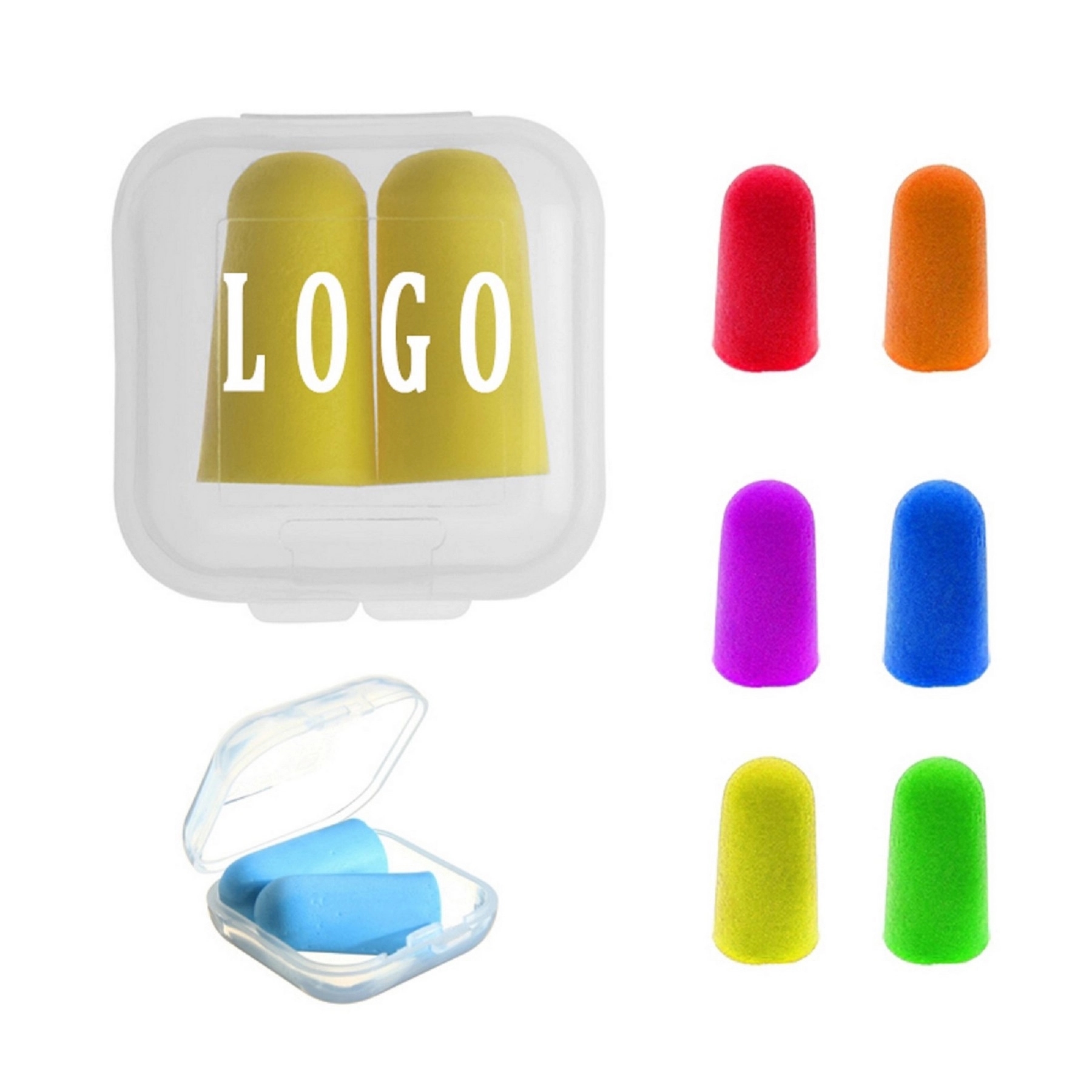 Anti-Noise Ear Plug In Square Case 3