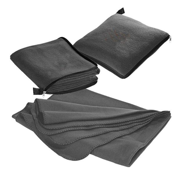 Ultra Soft Polar Fleece Travel Blanket w/ Zipper Bag 3