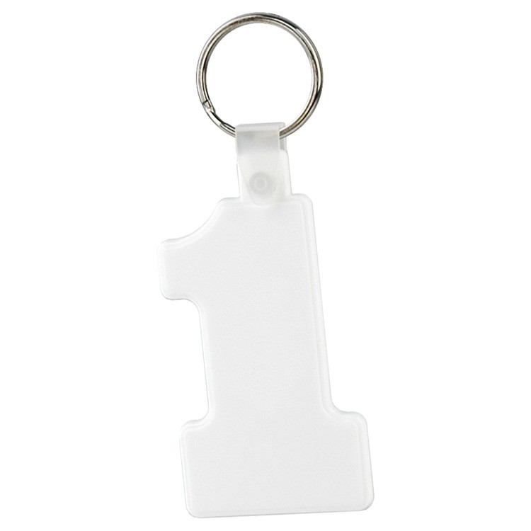 Soft Squeezable Key Tag (Number 1) 2