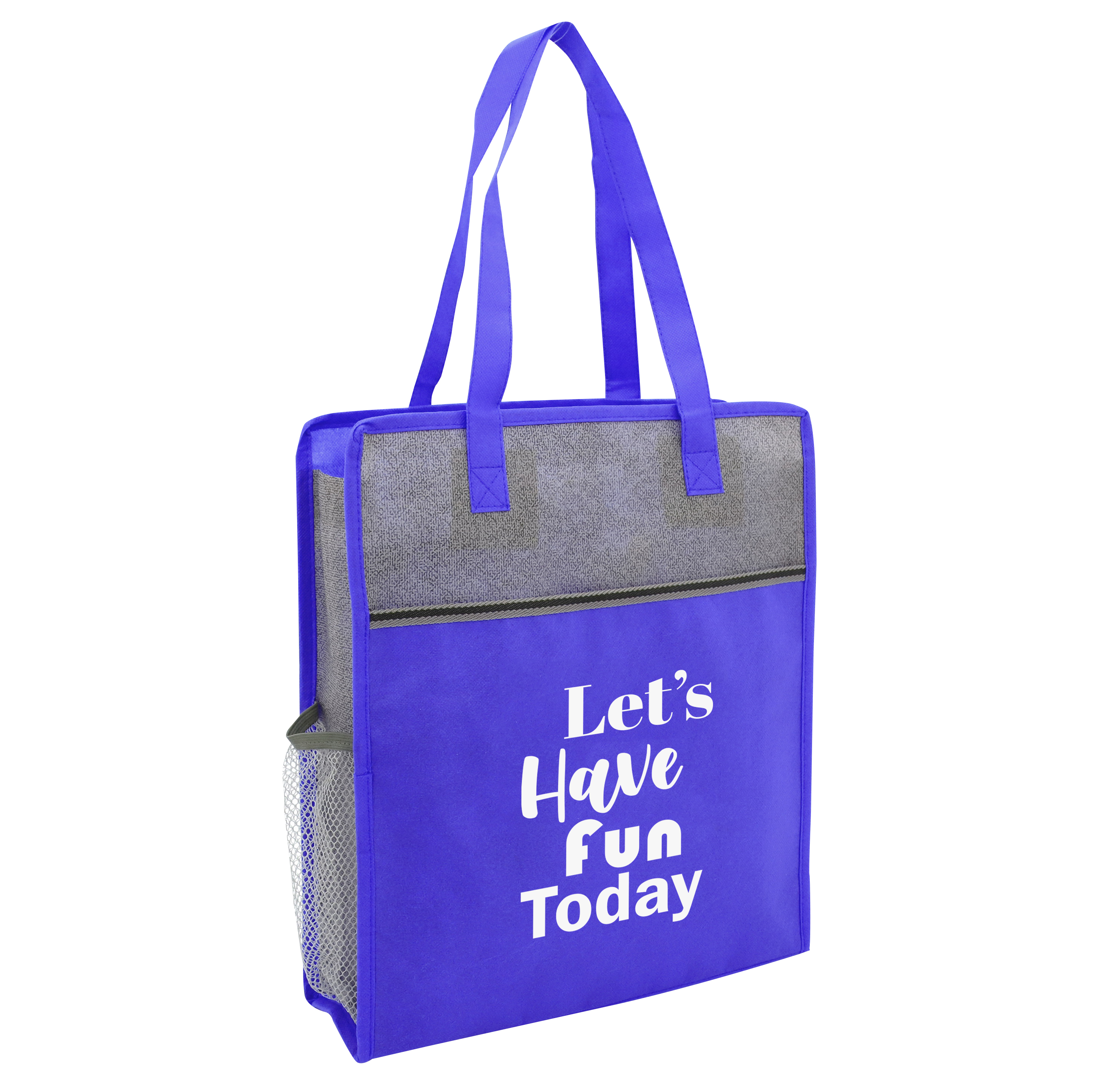 Color Basics Heathered Non-Woven Tote Bag 2