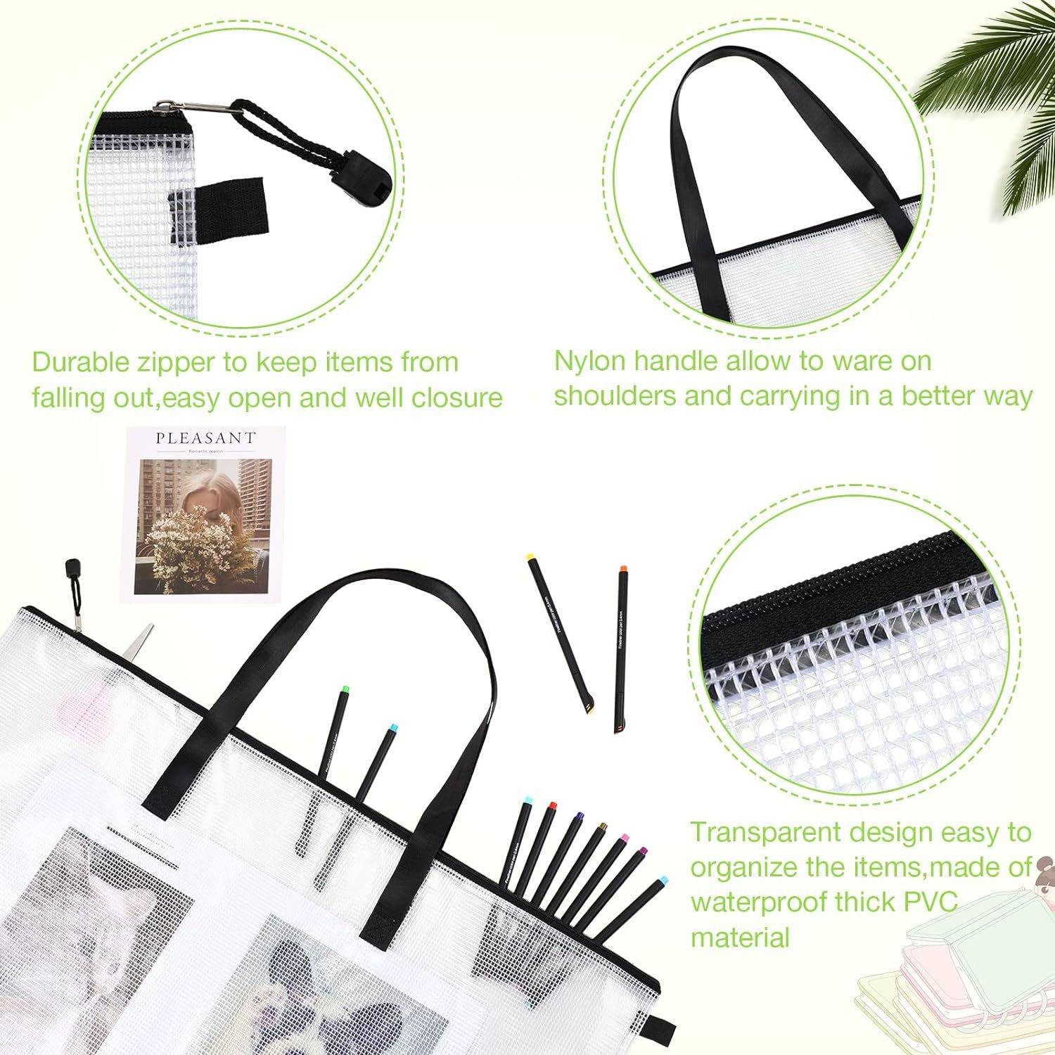 Transparent portable storage bag 4