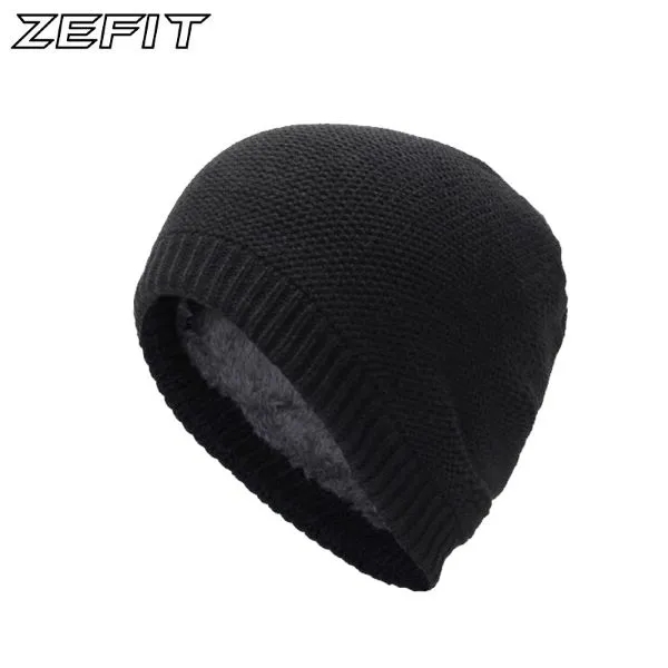 Winter Knitted Skull Beanies with Fur Lining 5