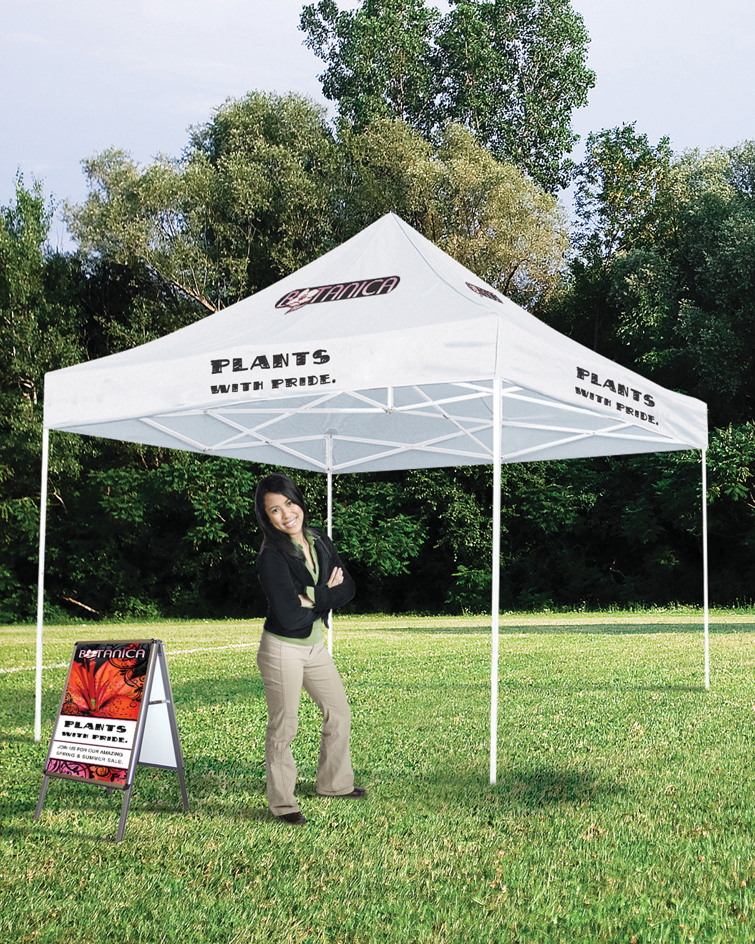 10' Standard Tent Kit (Full-Color Imprint, 4 Locations) 28