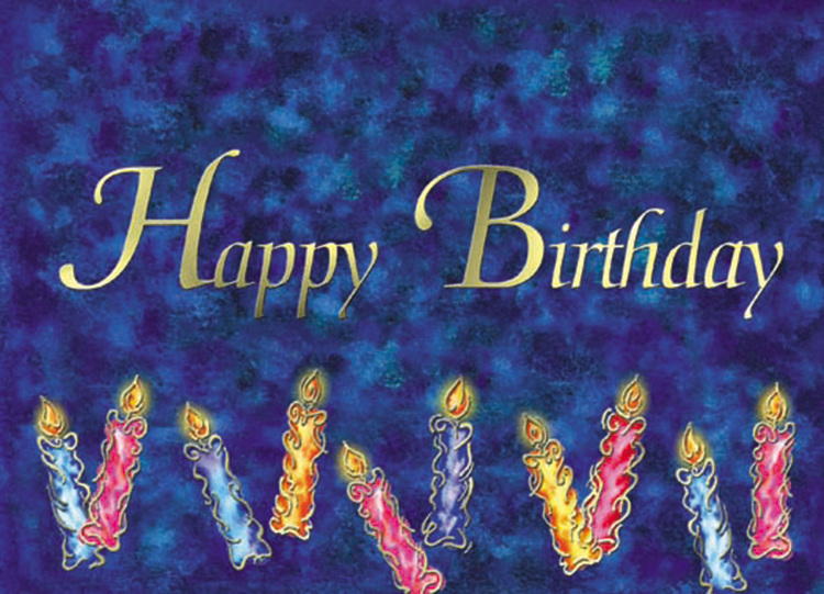Colorful Birthday Candles Greeting Card 2