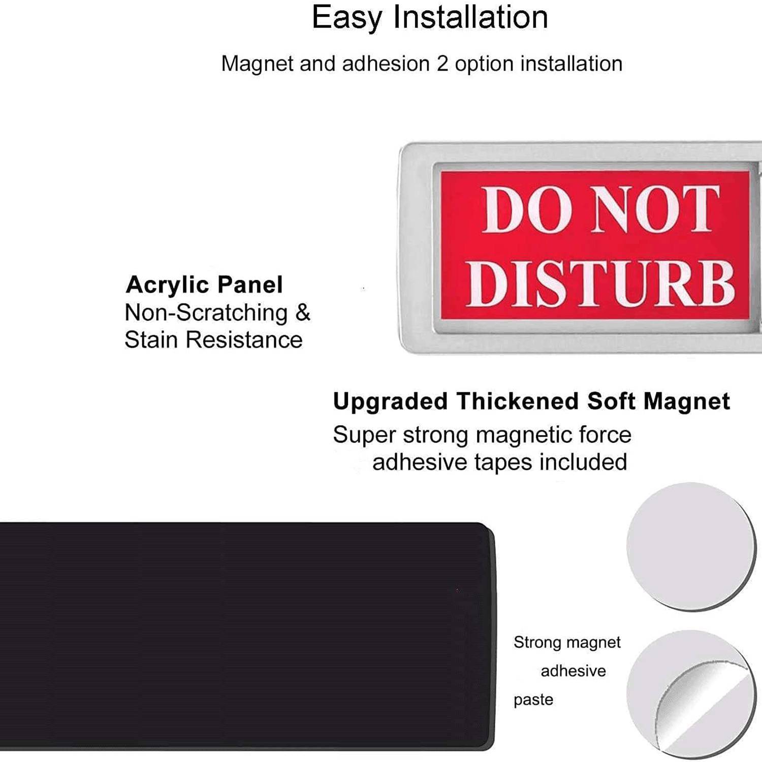 Do Not Disturb Welcome Please Knock Door Hanger Sign 4