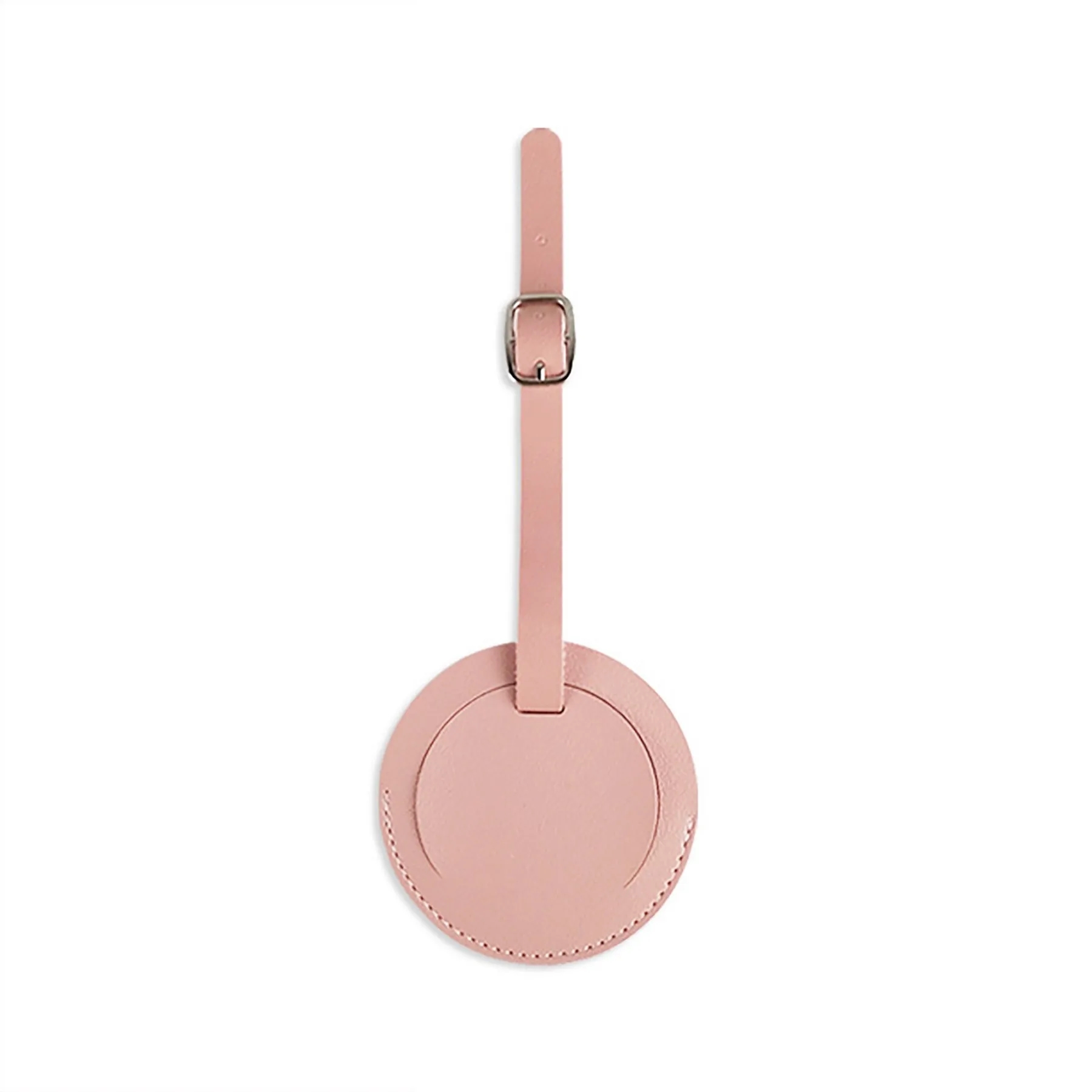 Round PU Leather Luggage Tag 9