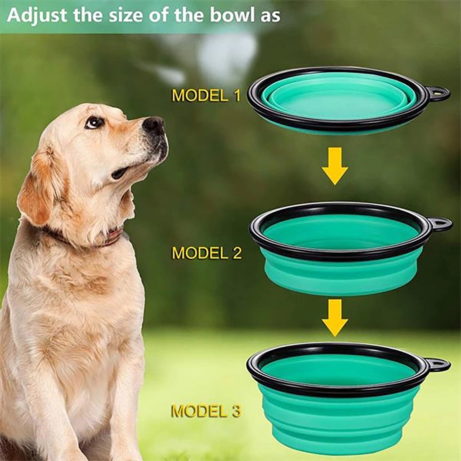 Collapsible Silicone Pet Bowl 5