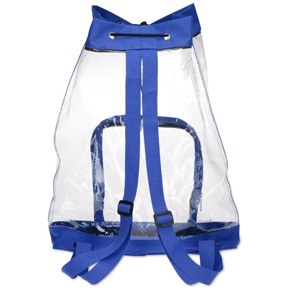 Clear Game Cinch Backpack 4