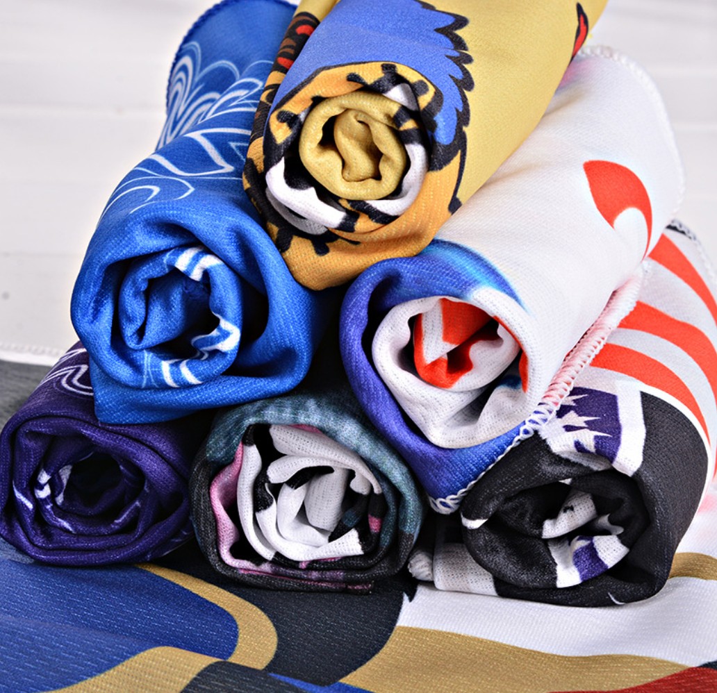 Dye Sublimation Sport Towel Cooling Towel with Coolcore Tech 3