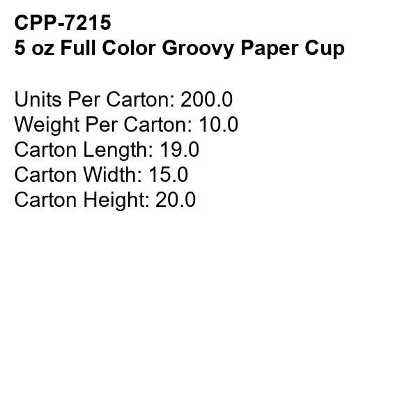 5 oz Full Color Groovy Paper Cup 13