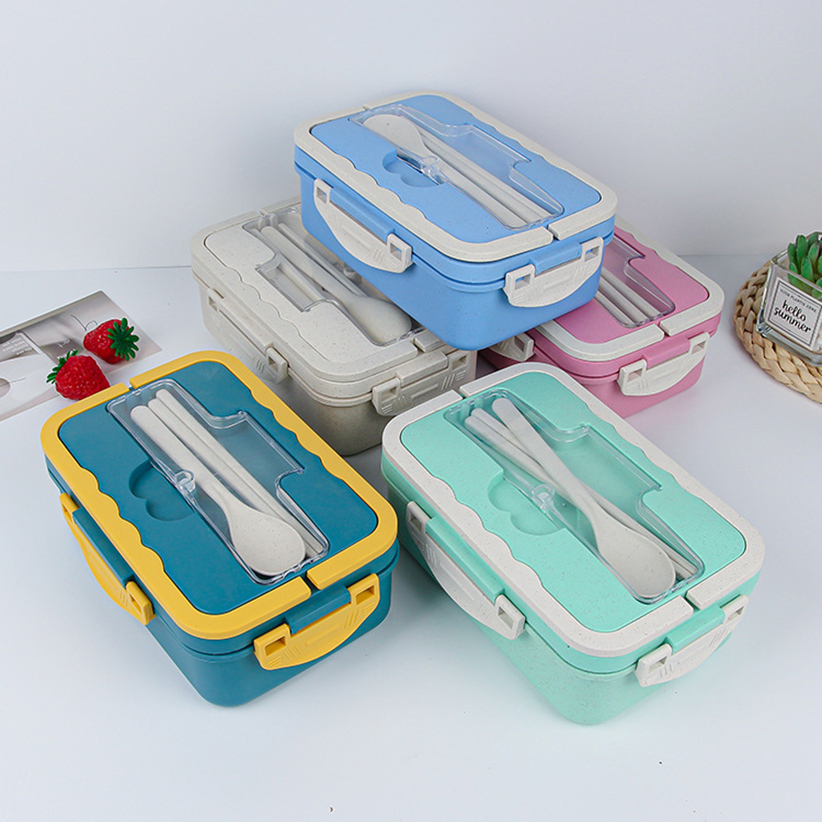 3 in 1 Portable Wheat-straw Lunch Box 2