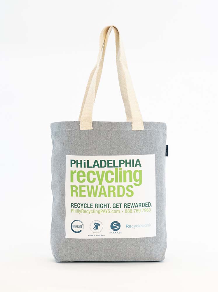 "LIMESTONE" Recycled Cotton Tote Bag 13.5x3.5x13.5" 1