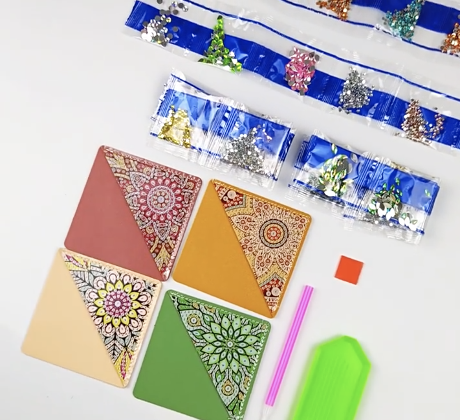 4 pcs Diamond Painting Bookmarks 4