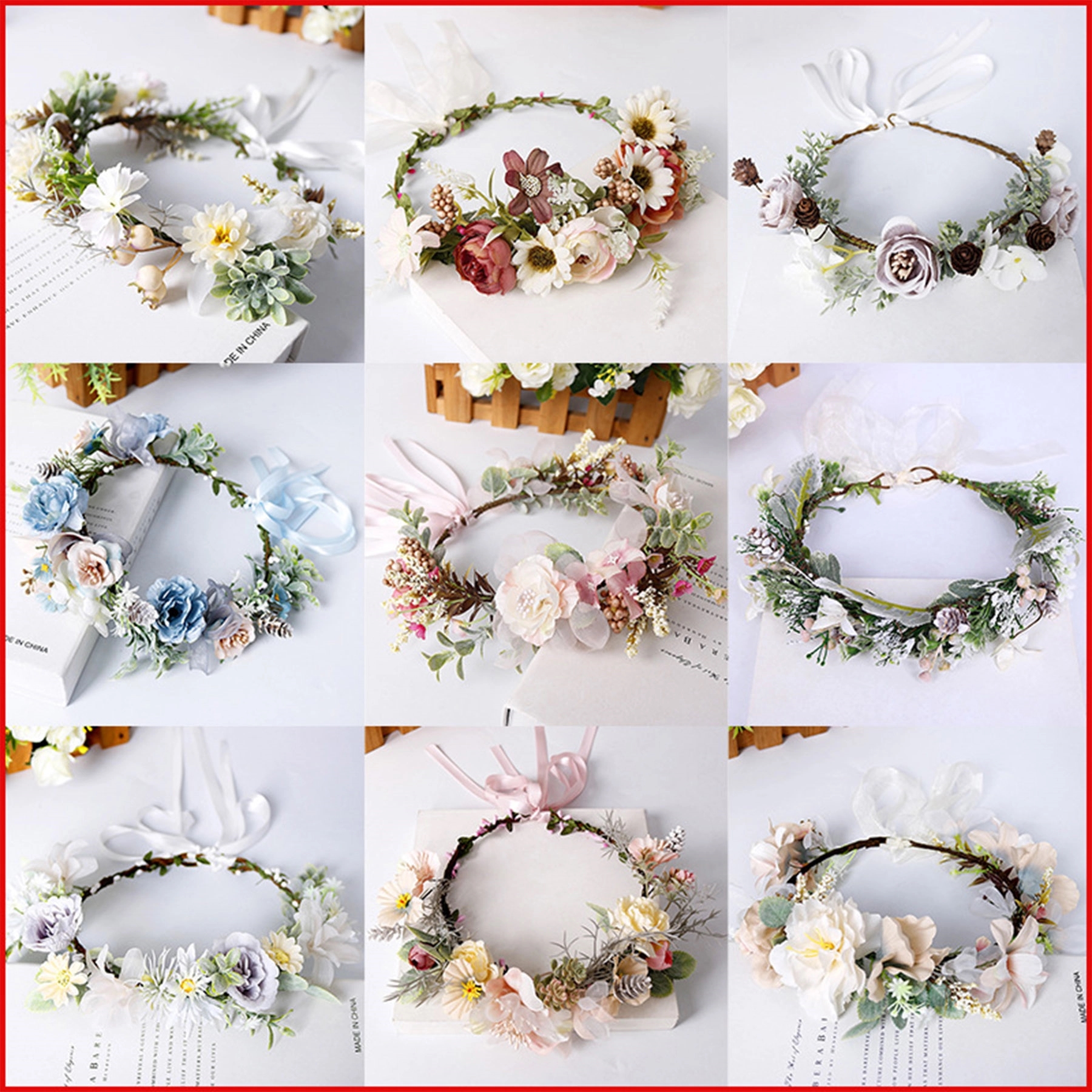 High Quality Standard Handmade Flower Crown 17