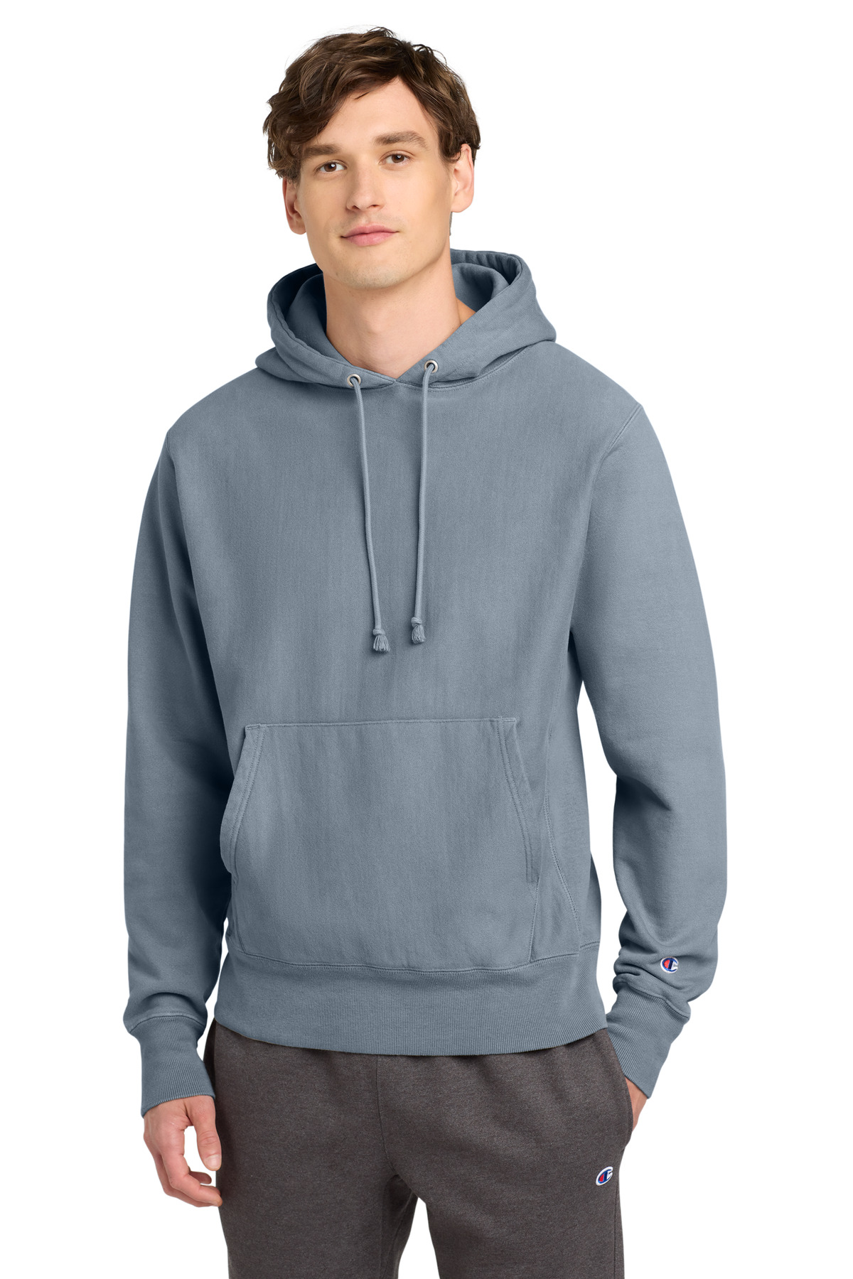Champion Reverse Weave Garment-Dyed Hooded Sweatshirt. GDS101 32
