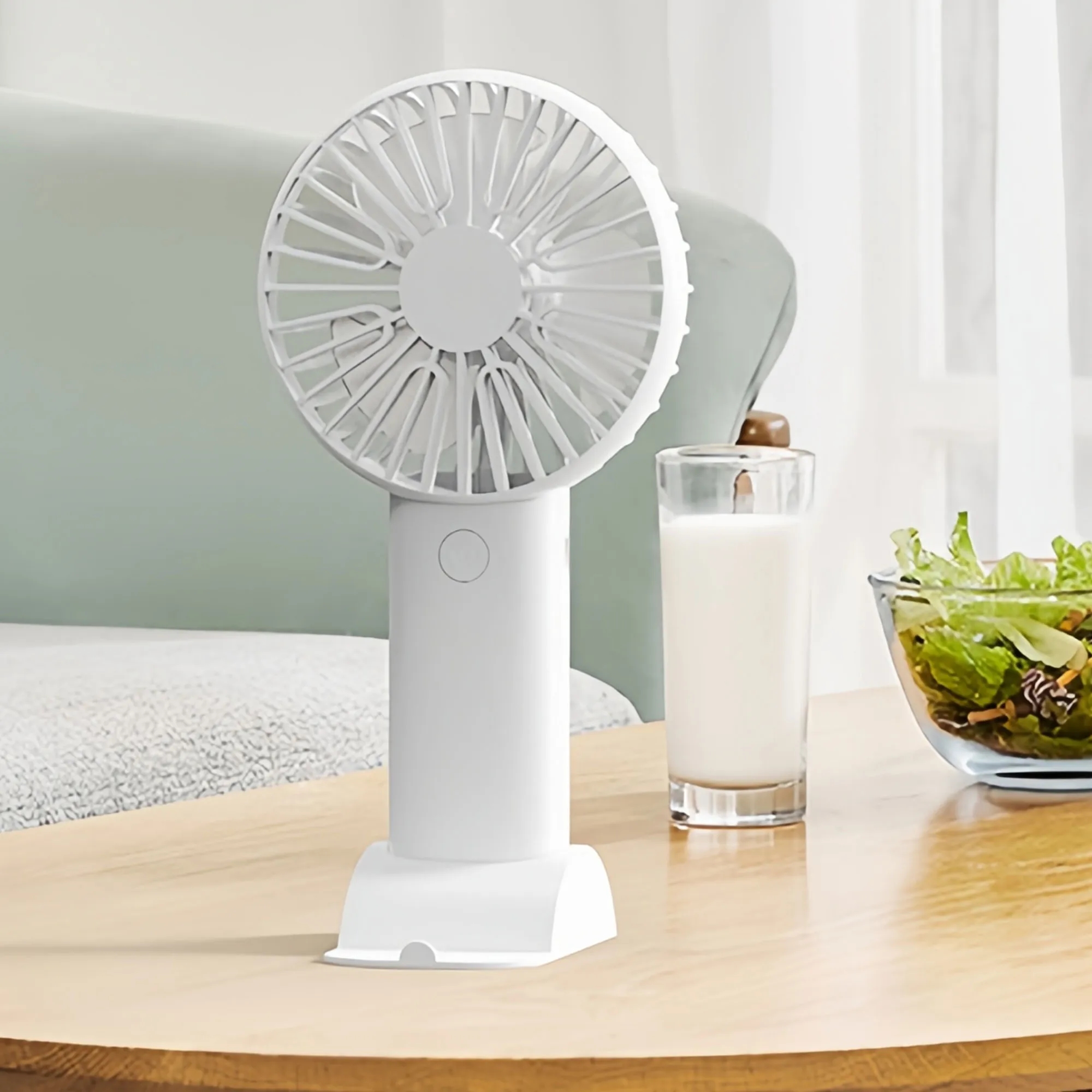 Portable ABS Handheld Fan With Phone Stand 5