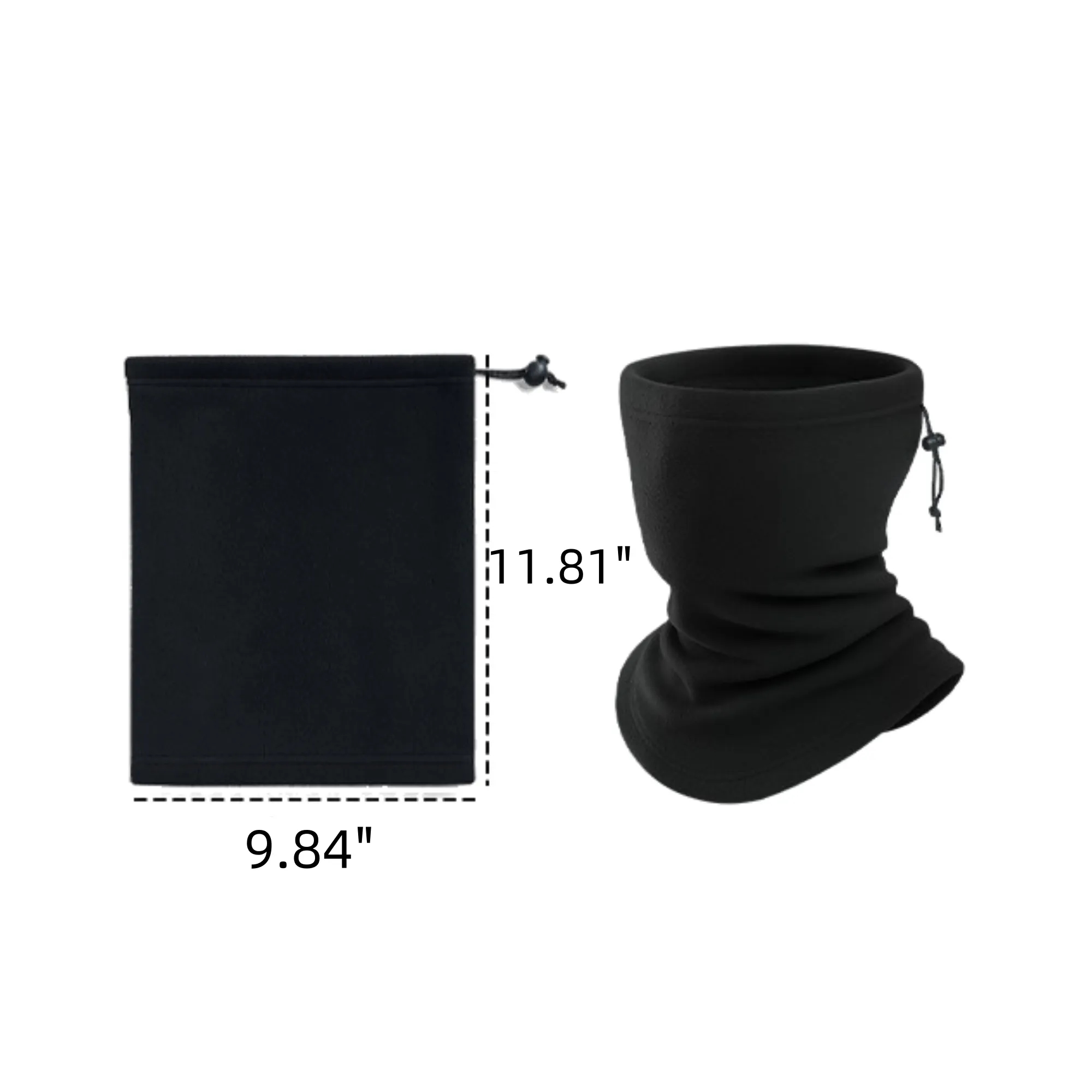 2 Layer Fleece Multifunctional Neck Gaiter Winter Balaclava 4