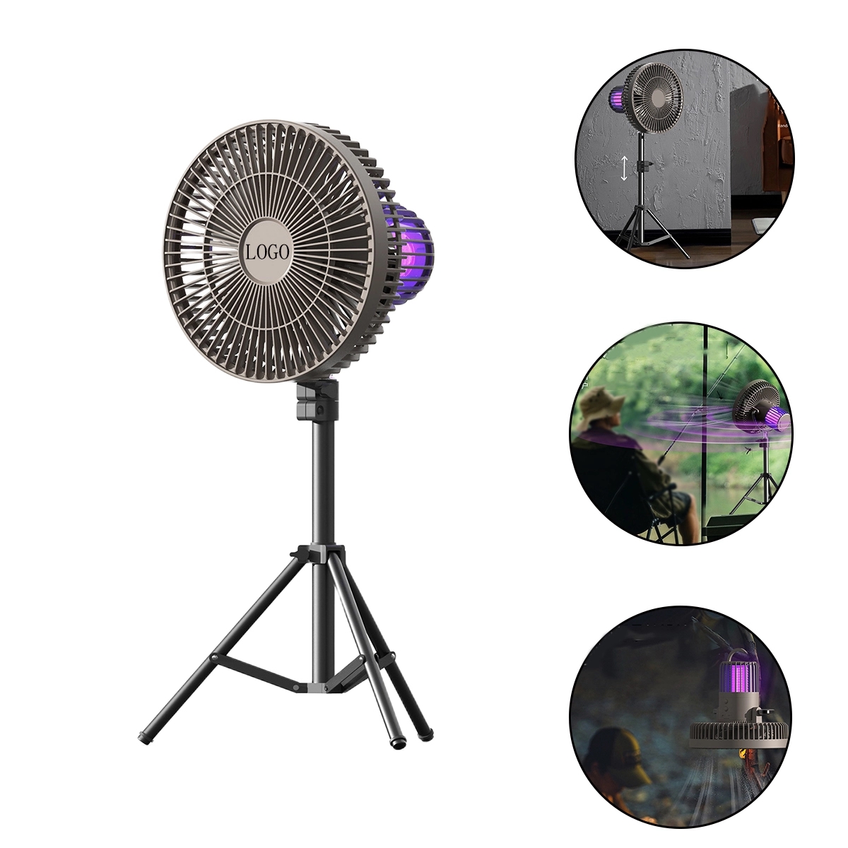 Camping Fan with LED Light 3