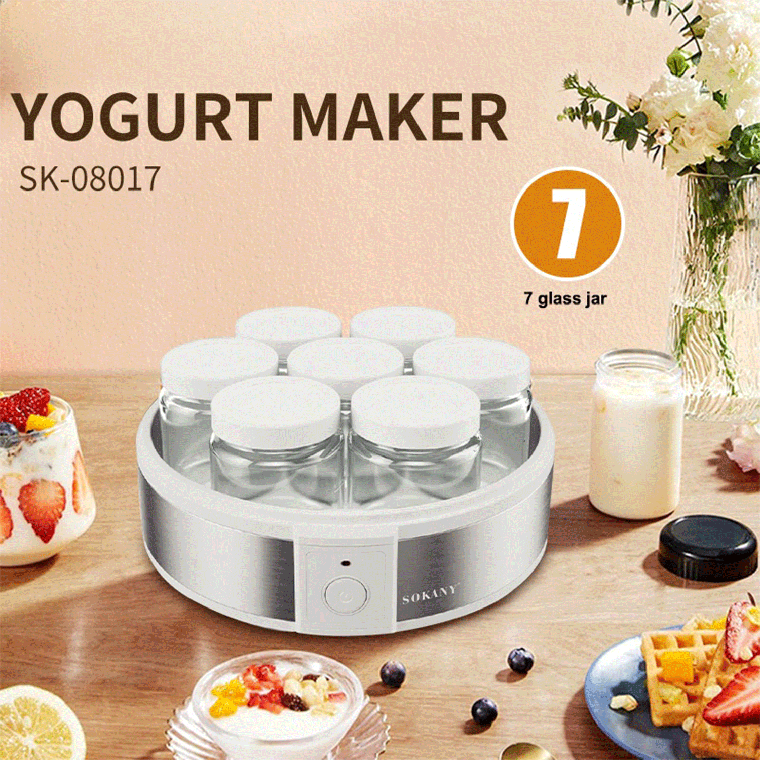 Homemade Yogurt Maker Machine w/ 7 cups 7